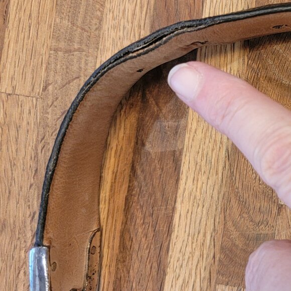 Mens Black Leather Golf Belt Golf Swing Buckle Club Medallions - Picture 10 of 12